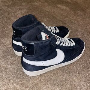 Black and white Nike High top Blazers